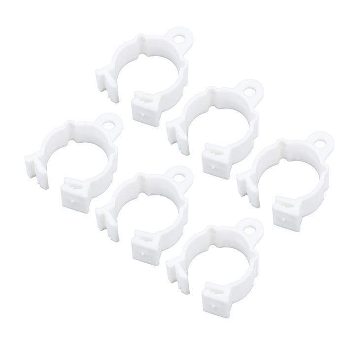 2 Clips Fixation Tuyau Eau Réglables - Pour Seau, Aquarium, Réservoir - Support Tube Pratique