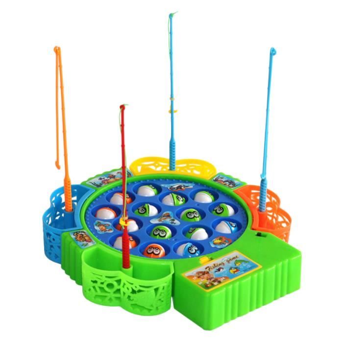 1 Ensemble De Jeu De Peche Jouet Electrique Magnetique Lumiere Durable De De Pour Enfant En Bas Parcours D Eau Peche A La Ligne Cdiscount Jeux Jouets