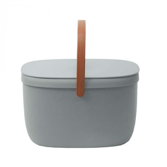 Seau à compost  de cuisine design Gris