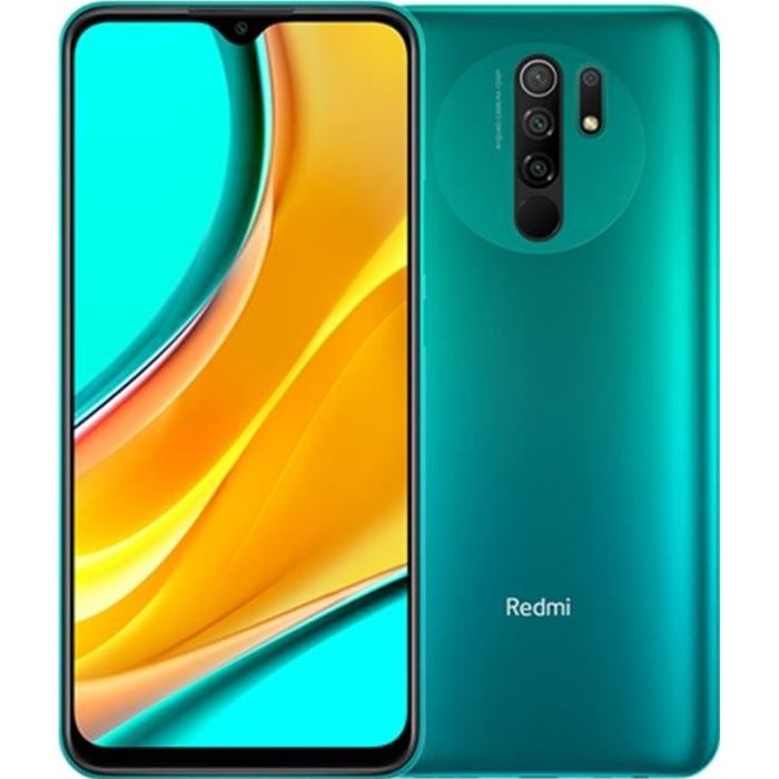 Vente Téléphone portable XIAOMI REDMI 9 4Go 64Go Vert Rivage Smartphone 6,53"FHD+ Quad caméra 13MP+8MP+5MP+2MP Batterie 5020mAh pas cher Vente Téléphone portable XIAOMI REDMI 9 4Go 64Go Vert Rivage Smartphone 6,53"FHD+ Quad caméra 13MP+8MP+5MP+2MP Batterie 5020mAh pas cher