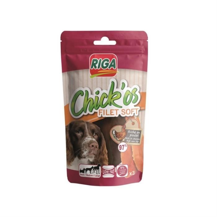 Meilleurs prix pour Riga - Chick'Os Filet Soft 50G - Lot De 3