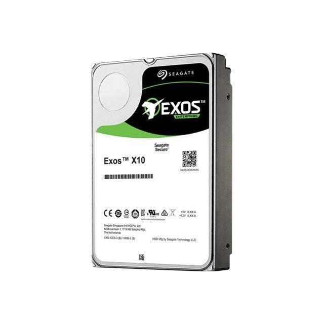 Seagate Exos X10 ST10000NM0096 Disque dur 10 To interne 3.5 SAS 12Gb 7200 tours min mémoire tampon : 256 Mo