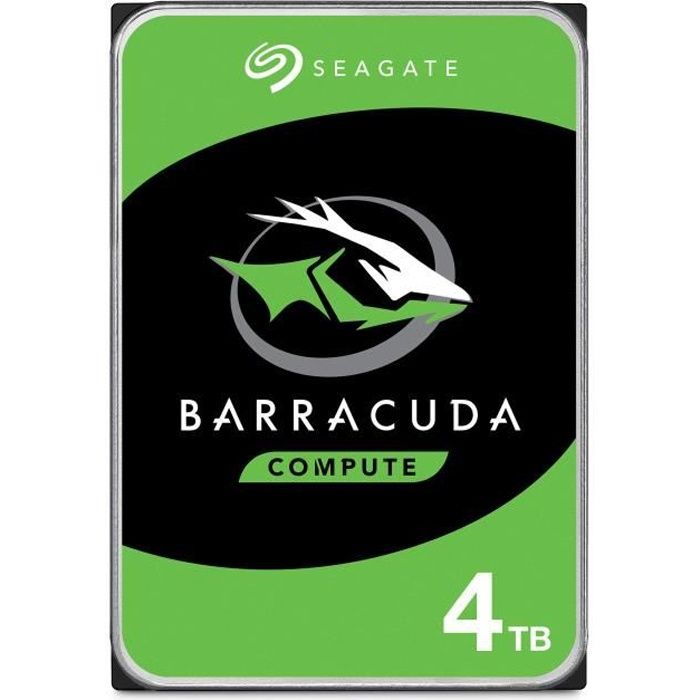 Disque dur interne SEAGATE BarraCuda 4 To SATA 6Gb/ 5400 Toursmin - vue 1