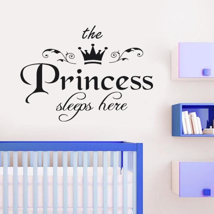 Day8 Stickers Muraux Chambre Adultes Salon Couronne Et Lettres