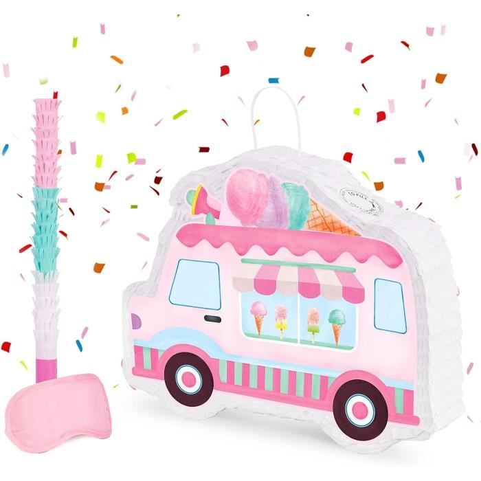 Le Camion De Crème Glacée Ai Art Illustration De Dessin Animé | Photo