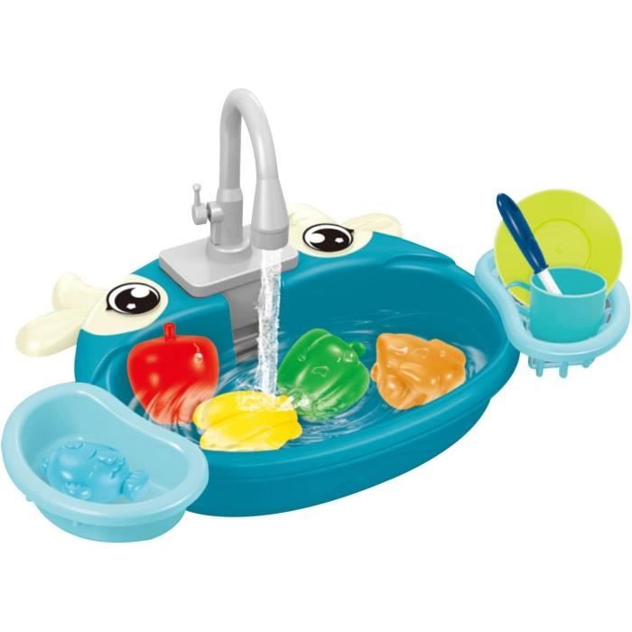 Robinet De Jeu Pour évier De Cuisine – Pièce De Rechange Pour Lave-vaisselle électrique – Couleur Grise 27,5x15,5 Cm – Jouet éducatif