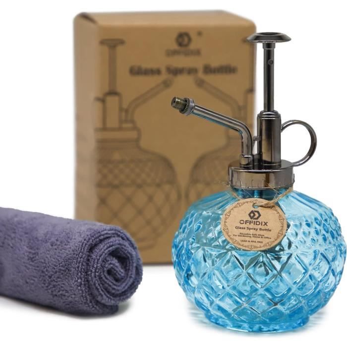Pulvérisateur Vintage En Verre 200ml - Bouteille Arrosage Main Avec Pompe Bronze Pour Plantes