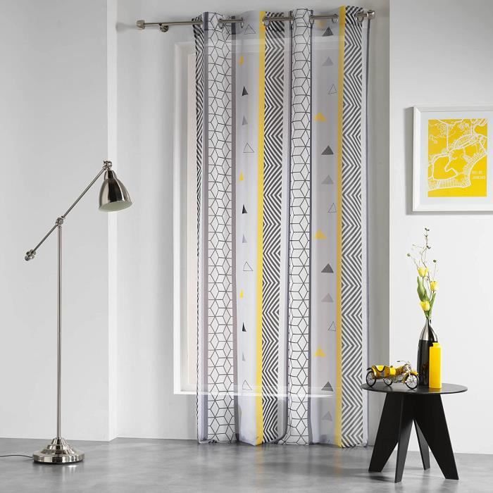 Douceur dInterieur, Tenda con occhielli Lissea, in poliestere, Grigio