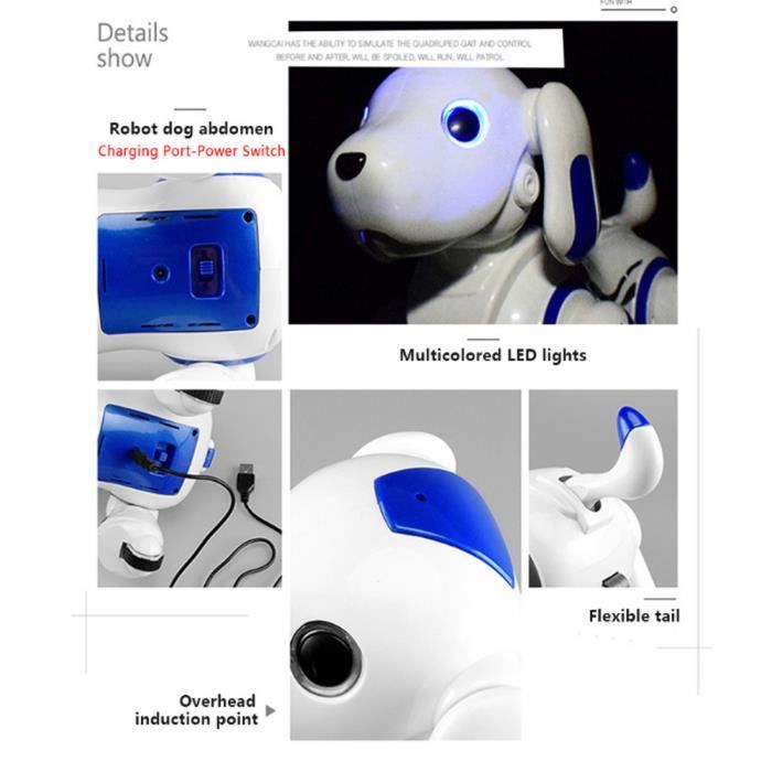 Chien Robot Intelligent Intelligent Détection Tactile Jouet
