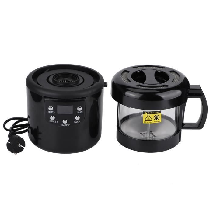 Torréfacteur professionnel à grains de café électrique de 3,4 L avec thermomètre, pour café, magasin, usage domestique