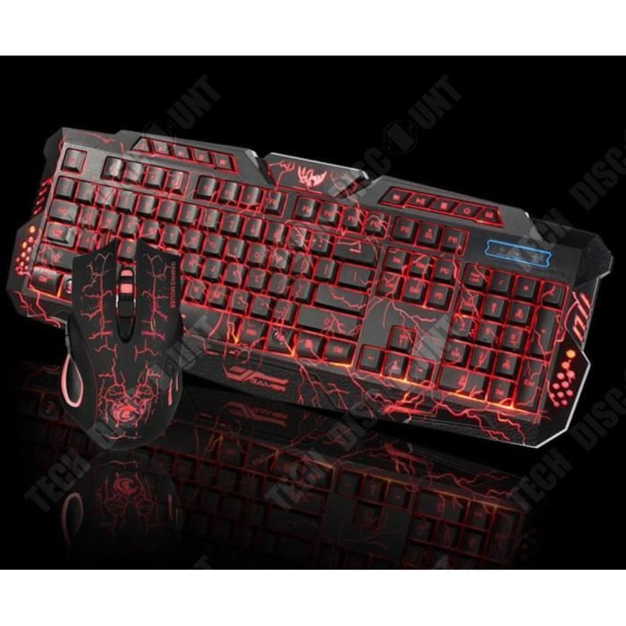 TD® Le clavier et la souris de jeu de Gaming de LED 2.4G placé à