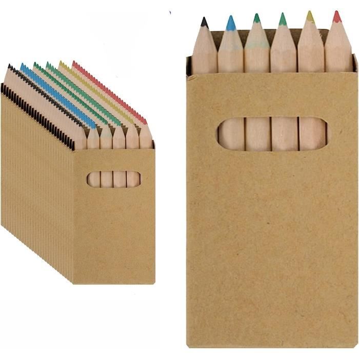 Lot De 25 étuis De 6 Crayons De Couleur – Petit Cadeau Anniversaire Enfant, Anti-ennui