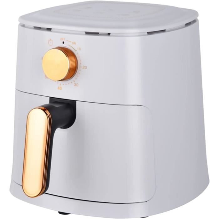 JISADER Friteuse japonaise Tempura, poêle de cuisine avec panier, facile à nettoyer, poêle pour fête, blanc