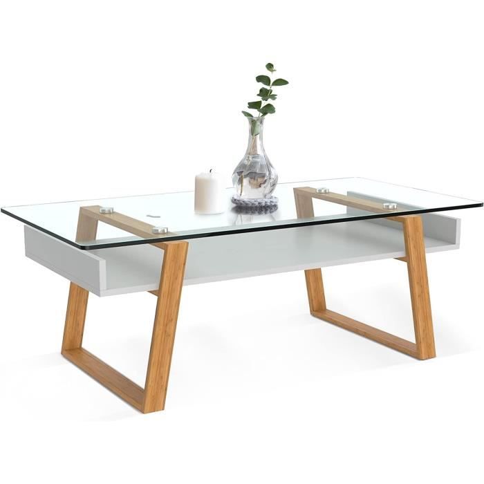 Table Basse Design Donatella Table Basse Scandinave Blanc Table De ...