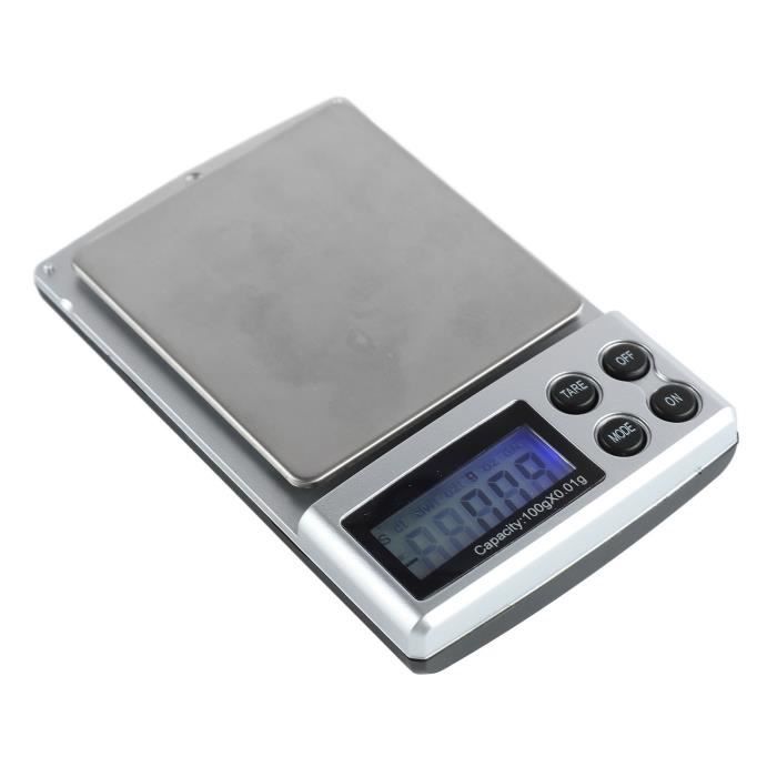 Balance Numérique De Précision CS100 – Portative, Capacité 100 G, Précision 0,01 G – Pour Pesée De Petits Objets, Bijoux, Ingrédients