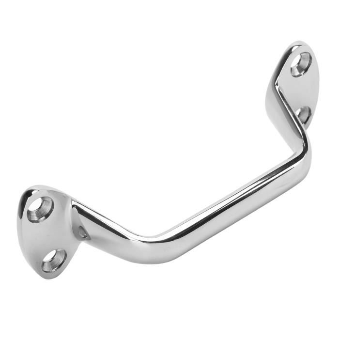Poignée De Maintien Bateau 6-1/2" En Acier Inoxydable 316 – Base Ovale, Pour Porte De Bateau