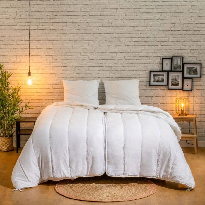 Bleu Calin Couette Pour Deux 2x240cm Cdiscount Maison