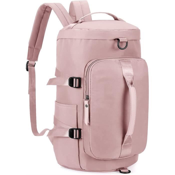 Sac à Dos Unisexe Léger Sac de Sport Étanche Sac Weekend Femme pour Gym  Fitness Yoga Randonnée Voyage Camping - ROSE ROSE - Cdiscount Sport