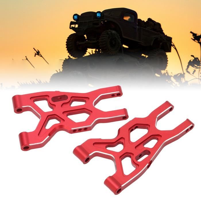 BRAS DE SUSPENSION INFÉRIEUR AVANT EN ALLIAGE D'ALUMINIUM PIÈCE DE MISE A Niveau Ferme Voiture Rc Bleu Rouge Argent Voiture Rc Echelle 1 10 513 94380607