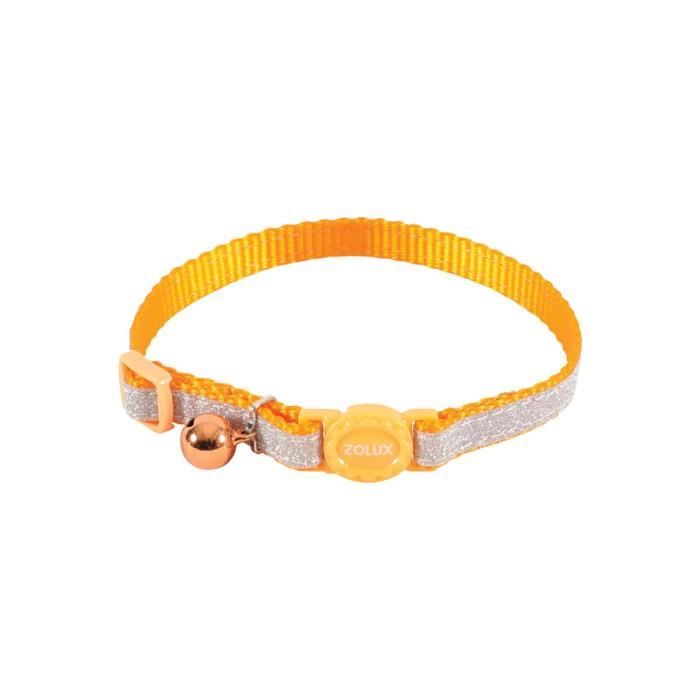 Comparer les prix de Collier pour chat ZOLUX - Orange - Nylon - Réglable - 520022ORA