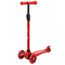 Ferrari Trottinette Enfant 3 Roues Noir Rouge Pliable Max 50 kg Réglable en Hauteur 64 71 78 Roues à LED Clignotantes 