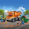 LEGO® City 60220 Le camion de poubelle, Jouet Véhicule avec 2 Mini-figurines et Accessoires, Cadeau pour Enfants de 4 ans et +-1