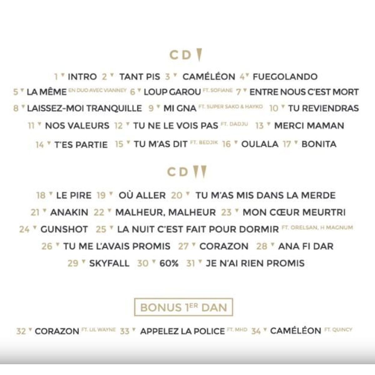 Maitre Gims Ceinture Noire 1er Dan Achat Cd Cd Rap Hip Hop Pas Cher You promised me, you promised me. maitre gims ceinture noire 1er dan