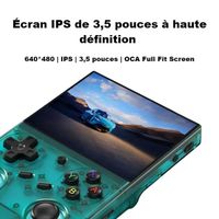 RG35XX Pro Console Portatile Retro | Schermo IPS 3.5'' 640x480, Linux, 64GB, 4353 Giochi, Batteria 3300mAh, Nero