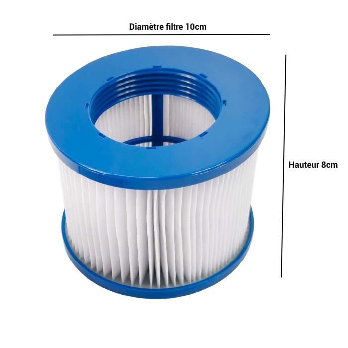 Mscomft Filtre Spa Lite pour mspa,Filtre pour mspa Lite, pour MSPA  Whirlpool Filter - Cartouches filtrantes pour sous - Bateaux et Spa Chauds  - Modèle