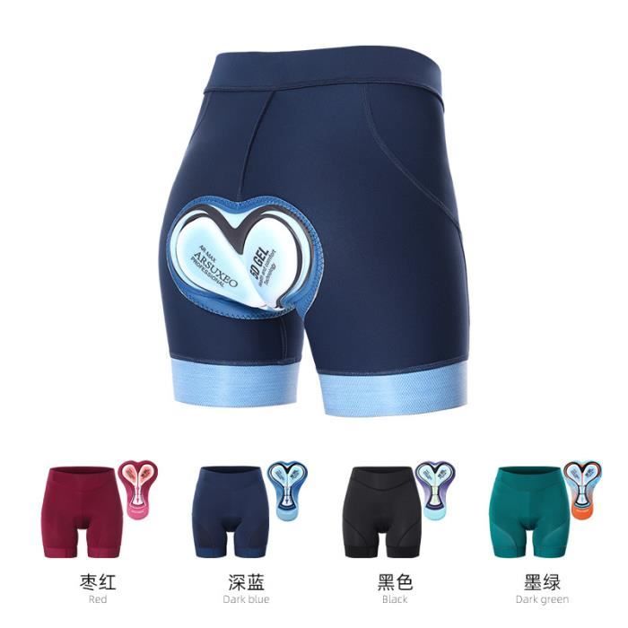 Short de cyclisme Sports de loisirs Femme Pine Vert Rembourre Gel 3D Cdiscount Sport
