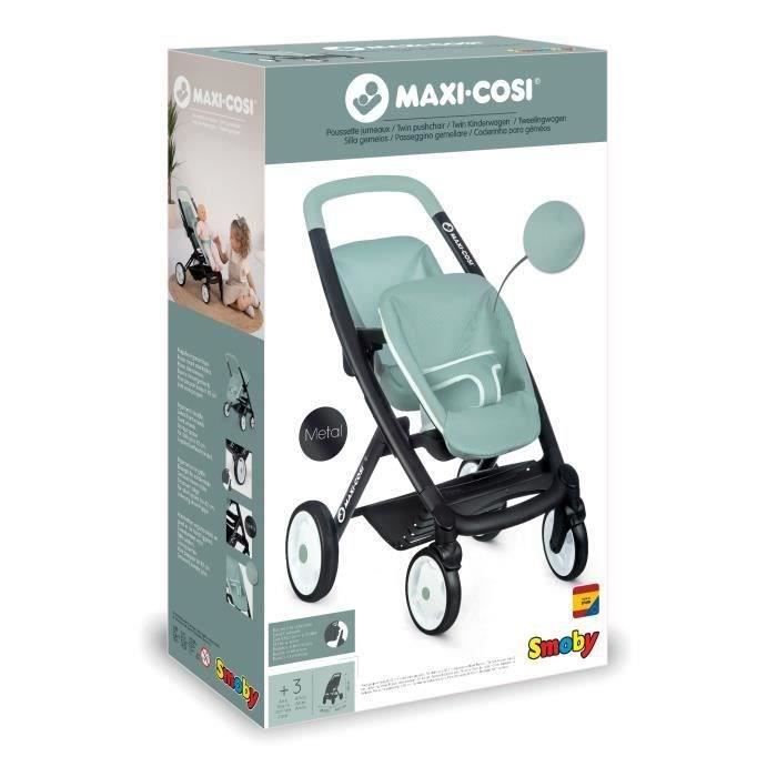 Maxi-cosi poussette jumeaux rose Smoby