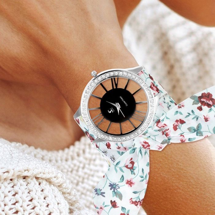 Lookmamontre Montre Avec Foulard Montre Bracelet Foulard Femme