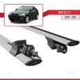 Barres de Toit Railing Porte-Bagages pour BMW X6 (E71) 2007-2014 - Compatible et Verrouillable - Alu Gris-2
