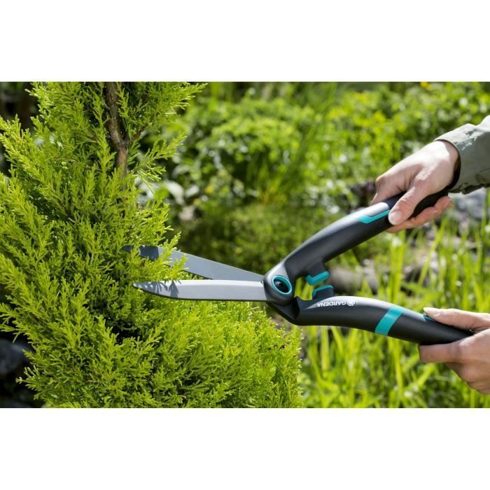 Taille-Haies EasyCut Gardena - Ciseaux Jardin Légers 20 Cm | Lames Anti-adhésives, Poignée Ergonomique