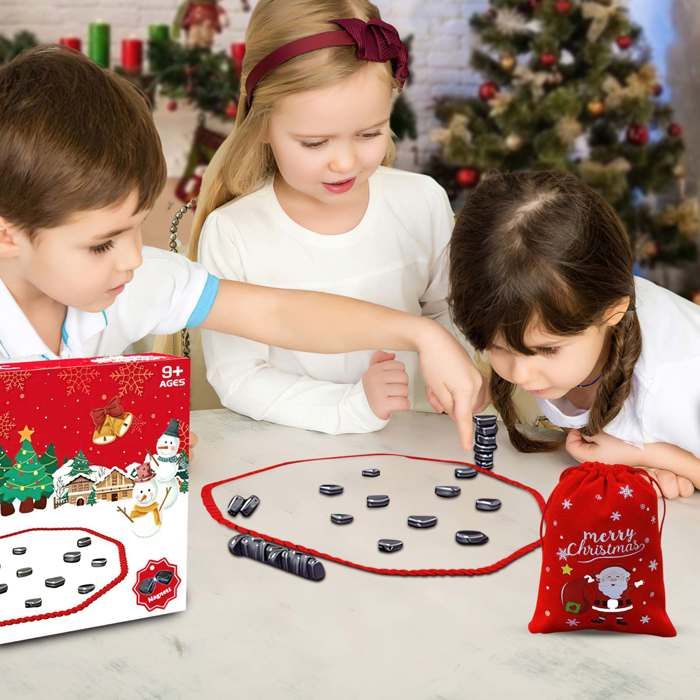 Jeu D'échecs Magnétique De Voyage - 20 Pièces, échiquier En Corde - Pour Enfants Et Adultes - Noël, Cadeau - 5