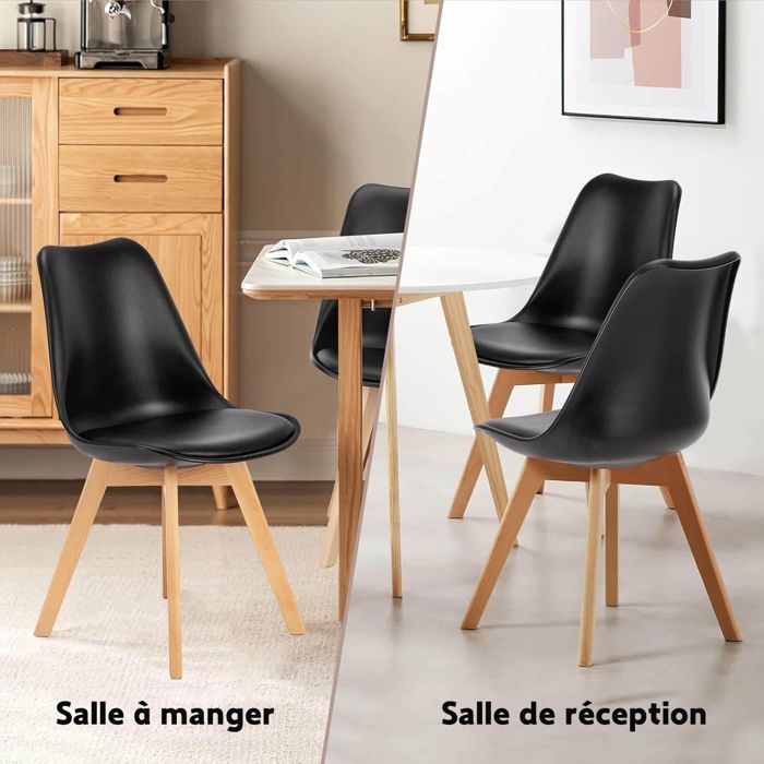 Lot De 4 Chaise De Salle à Manger Scandinave En Bouclette,cromwell