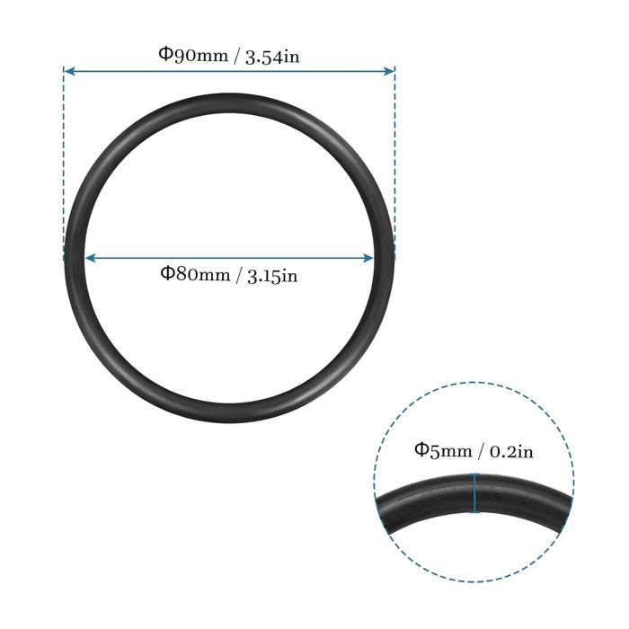 10 Bagues Lisses Sans Huile QUARKZMAN - Acier Carbone Pour Applications Industrielles