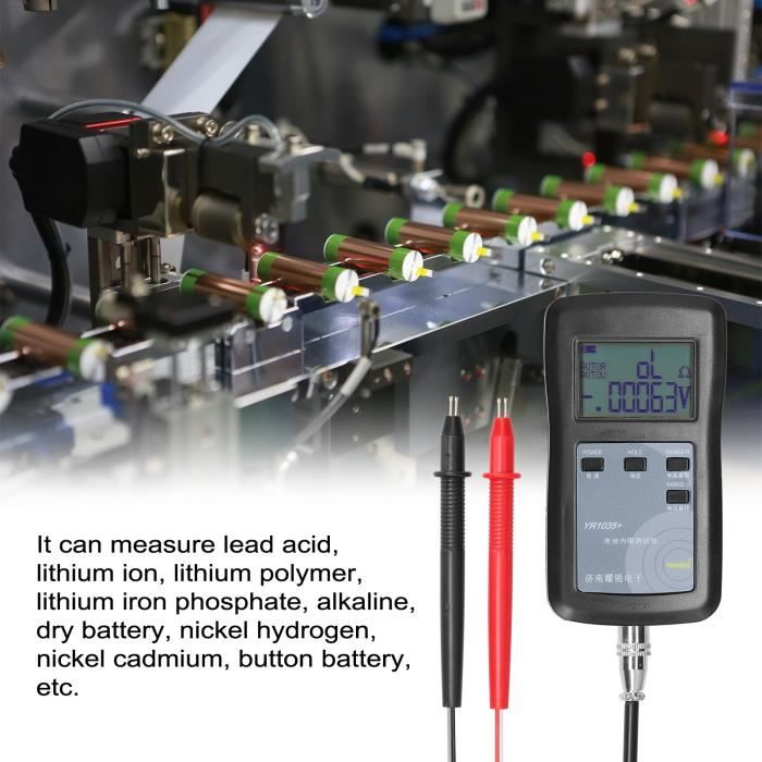 Yr1030 - Instrument De Test De Résistance Interne De Batterie Au Lithium,  Haute Précision, Rapide, 100v, Véhi - Cdiscount Bricolage