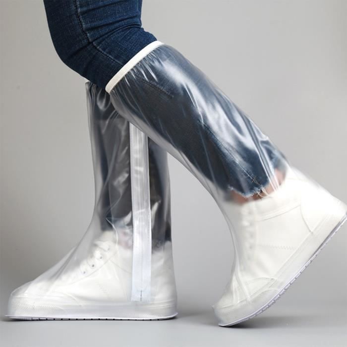 EJ.life Couvre chaussures de pluie transparents impermeables pour homme et femme Cdiscount