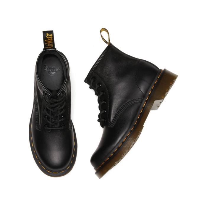 DOC MARTENS 101 BLACK VIRGINIA Noir Cdiscount Chaussures