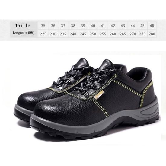 Chaussures de Sécurité en Cuir pour Soudeur Antistatique Résistant
