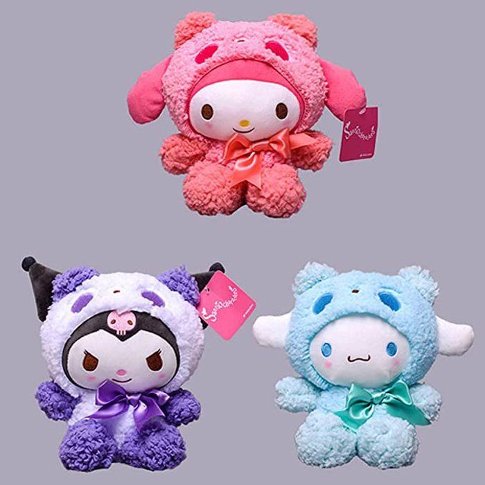 Noir - aucune boîte - Peluche Kuromi Mymelody, Petit pendentif, Doux