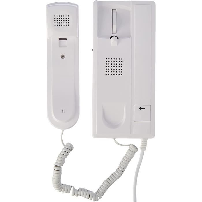 Interphone Audio 2 Fils pour Immeuble Maison-1 Combine Interphone