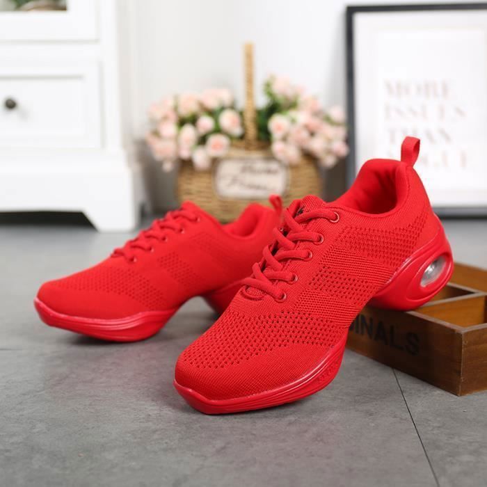 Chaussure rouge cheap femme basket