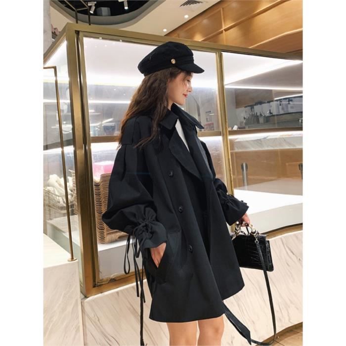 Trench store noir court