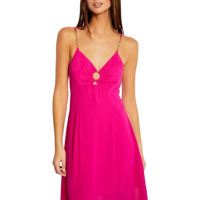 Robe mi longue Morgan rose Fuchsia Cdiscount Pret a Porter