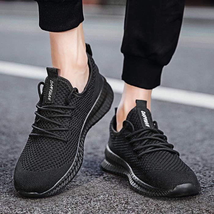 Chaussure Cuisine Homme Baskets Mode Chaussure Trail Basquettes Sneakers  Basses Running Chaussures Noir Fitness Sport Chaussure Impermeable