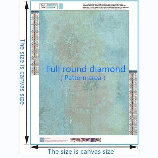 50X110 Cm Broderie Diamant Grand Format Paysage 5D Peinture Diamant Rond Pour Adultes Perle En