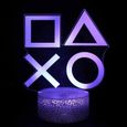 7 couleurs calendrier - 3D XBOX Playstation PS4 Jeu Veilleuse LED Couleur Setup Gaming Lampe de Table de Bure-0