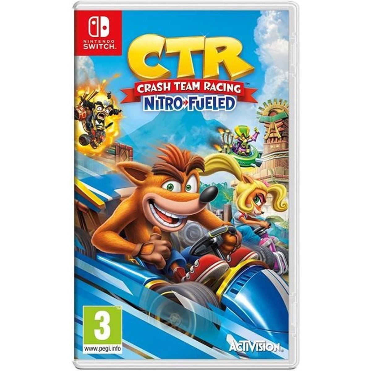 Crash Team Racing Nitro Fueled Jeu Switch + 1 Figurine Offert